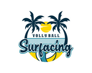 Obraz premium Surf Vollyball Logo 