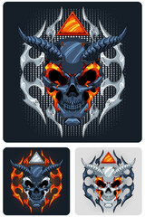 The Cyborg Skull is a human skull with cybernetic enhancements. It has synthetic skin, advanced circuitry, and cybernetic eyes for improved vision.