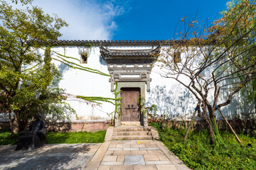 Hui-style architectural courtyard in a small town in southern China