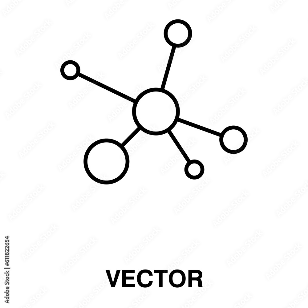 Poster hub network conection vector illustration on white background..eps