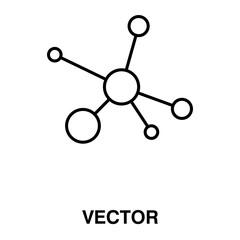  hub network conection vector illustration on white background..eps