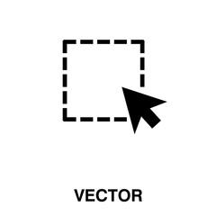 Selected Area Icon vector illustration on white background..eps