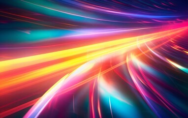 Dazzling Rainbow Spectrum: Mesmerizing Anamorphic Lens Flare Wallpaper in 8K, Dark Palette, Tightly Cropped Compositions, Cross-Processed Elegance, Generative AI