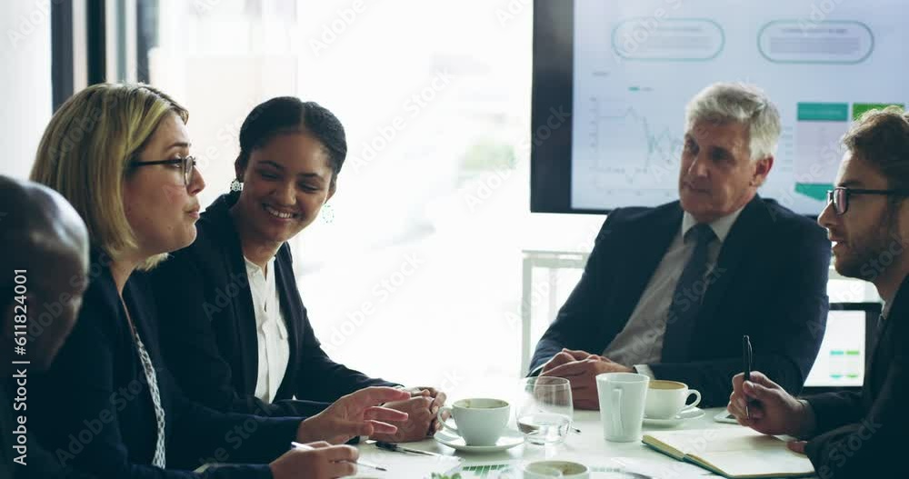 Aufkleber business people, meeting and conference communication with teamwork and corporate collaboration. off