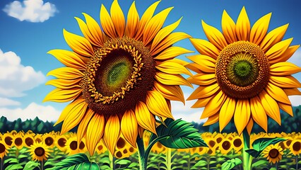 sunflowers in the field