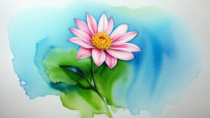 watercolor flower painting