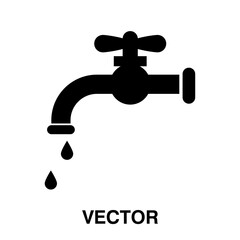 water tap icon vector illustration logo template illustration on white background..eps