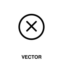 X mark icon, vector illustration. vector x mark icon illustration isolated on white, x mark icon.eps