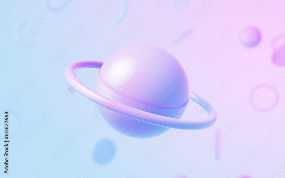 Poster abstract geometry shapes background, 3d rendering.