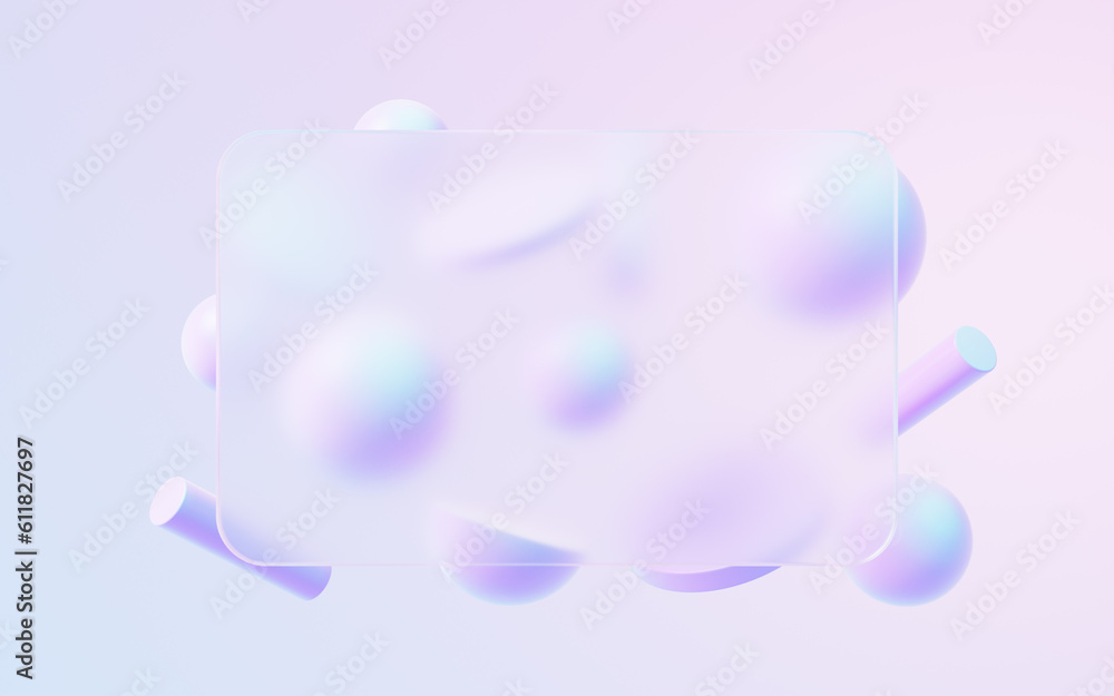 Poster abstract geometry shapes background, 3d rendering.