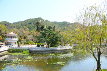 Fototapeta na wymiar Nanputuo Temple in Xiamen, China