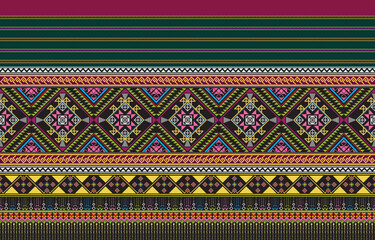 Seamless Decorative Boho Ancient Hand Drawn Ethnic Pattern. ethnic tribal borders,tribal seamless pattern