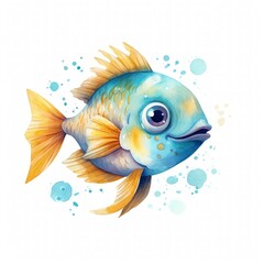 Fototapeta premium Illustration of fish-Generative AI