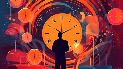 happy female clockmaker repairing wrist watch. Generative Ai