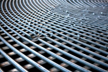 Metal grate, Non slip Steel grating, Background, AI generated.