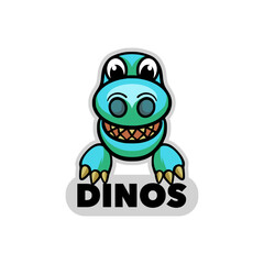 Dino cartoon logo mascot