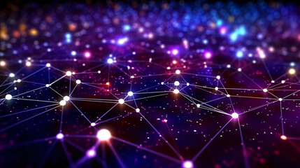 Globalization and communication concept. Globe and night light. 3d rendering