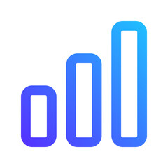 chart bars gradient icon