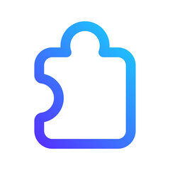 jigsaw gradient icon