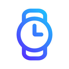 wrist watch gradient icon
