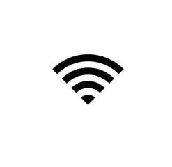 wireless network icon on isolate of mobile