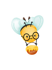 Cute honey bee