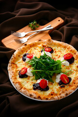 Lucola pizza in Italy with Lucola on it