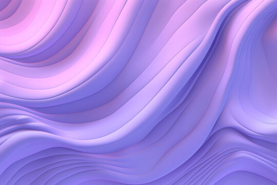 Purple Lilac Pink Ombre Shape Flowing Wave Pattern Very Peri Pearl Squiggle Futuristic Texture Color Gradient Striped Violet Blue Pale Pink Wavy Rippled Abstract Background