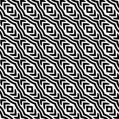  Background with abstract shapes. Black and white texture. Seamless monochrome repeating pattern  for decor, fabric, cloth. 