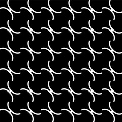  Background with abstract shapes. Black and white texture. Seamless monochrome repeating pattern  for decor, fabric, cloth. 