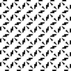  Background with abstract shapes. Black and white texture. Seamless monochrome repeating pattern  for decor, fabric, cloth. 