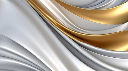 Abstract white luxury liquid Wave Background. Generative AI