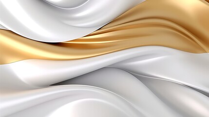 Abstract white luxury liquid Wave Background. Generative AI