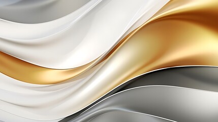 Abstract white luxury liquid Wave Background. Generative AI