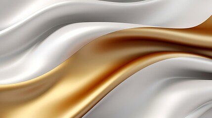 Abstract white luxury liquid Wave Background. Generative AI