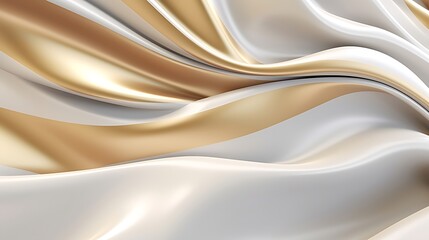 Abstract white luxury liquid Wave Background. Generative AI