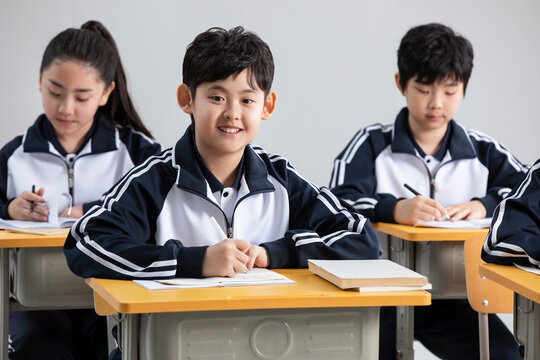 Students learning in classroom