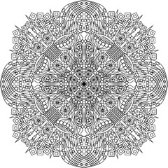 Citrus Goblet Mandala Coloring Page