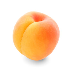 Ripe apricot isolated on white background