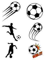set of soccer balls icons © GraphiGenius