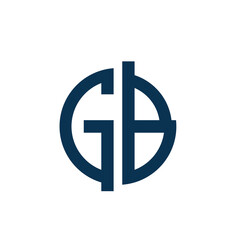 the letters GB. vector logo monogram alphabet minimalist design	