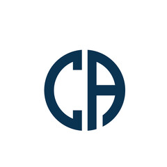 the letters CA. vector logo monogram alphabet minimalist design	