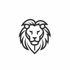 Lion Logo. Generative AI