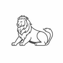 Lion Logo. Generative AI