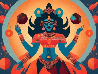 Goddess Kali - obrazy, fototapety, plakaty