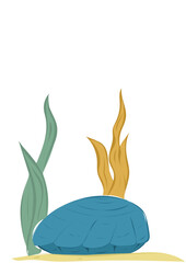 Meeresboden mit Muschel