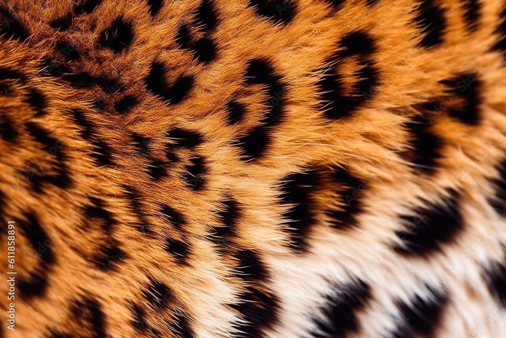 Poster a close up of a pattern of animal fur on a white and black background with a brown and black pattern