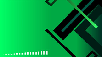 Cyber biology and technology green gradient geometric abstract background