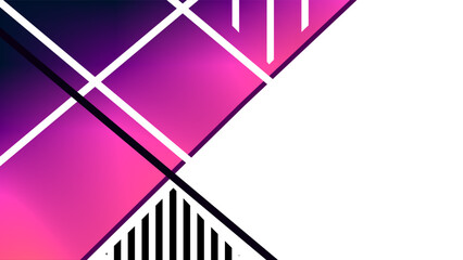 Twilight gradient geometric frame abstract background