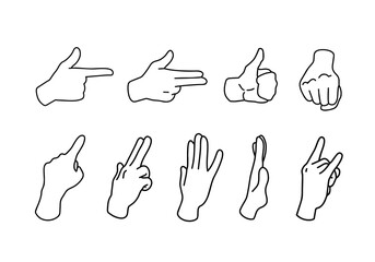 ハンドサインのコレクション３